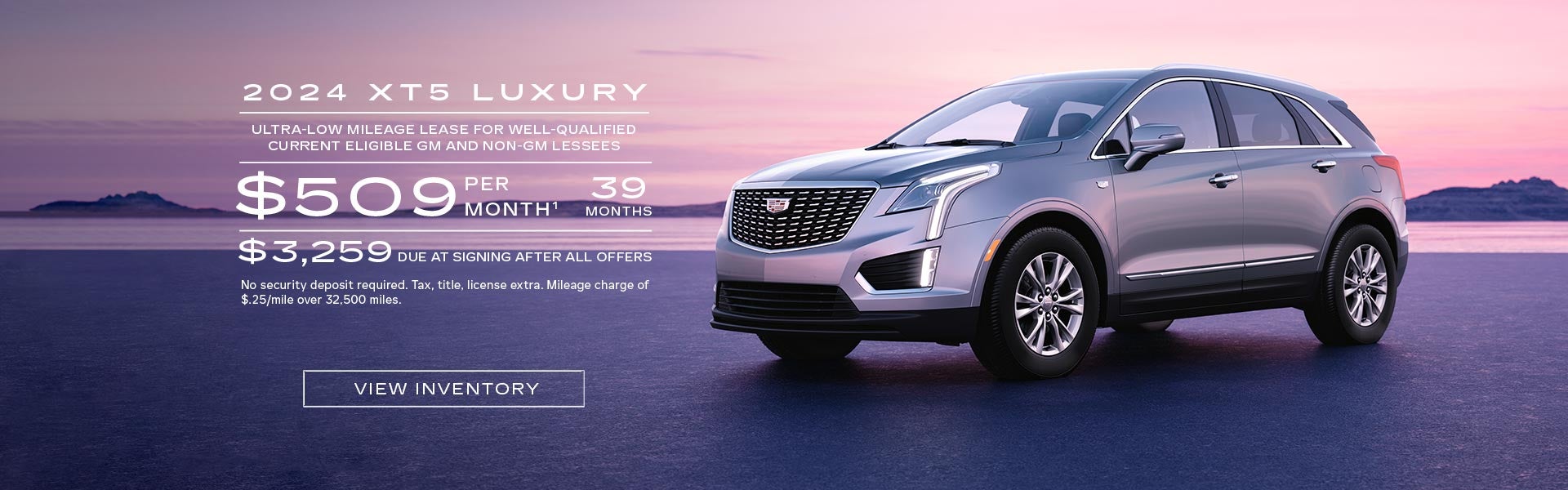 2024 XT5 Luxury. Ultra-low mileage lease for well-qualified current eligible Gm and Non-GM Lessee...